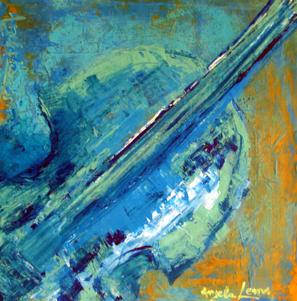Abstraindo Violino – 0.50 x 0.50 Acrílico sobre tela – 0.25