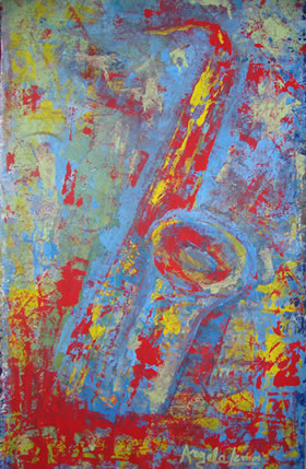 Sax cores básicas - Lona pintada