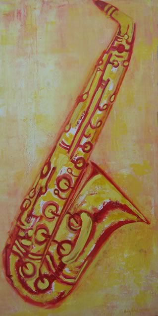 Sax amarelo - Painel