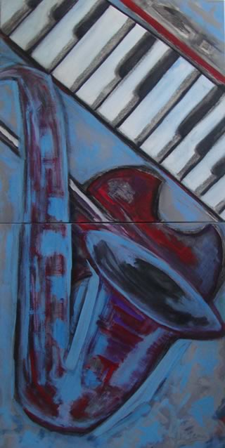 Sax violino e teclas