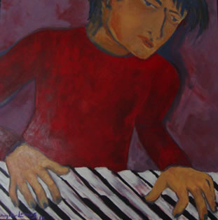 Pintura Acrílica O Tecladista