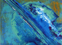 Abstraindo Violino Pintura de Angela Lemos acrílico sobre tela