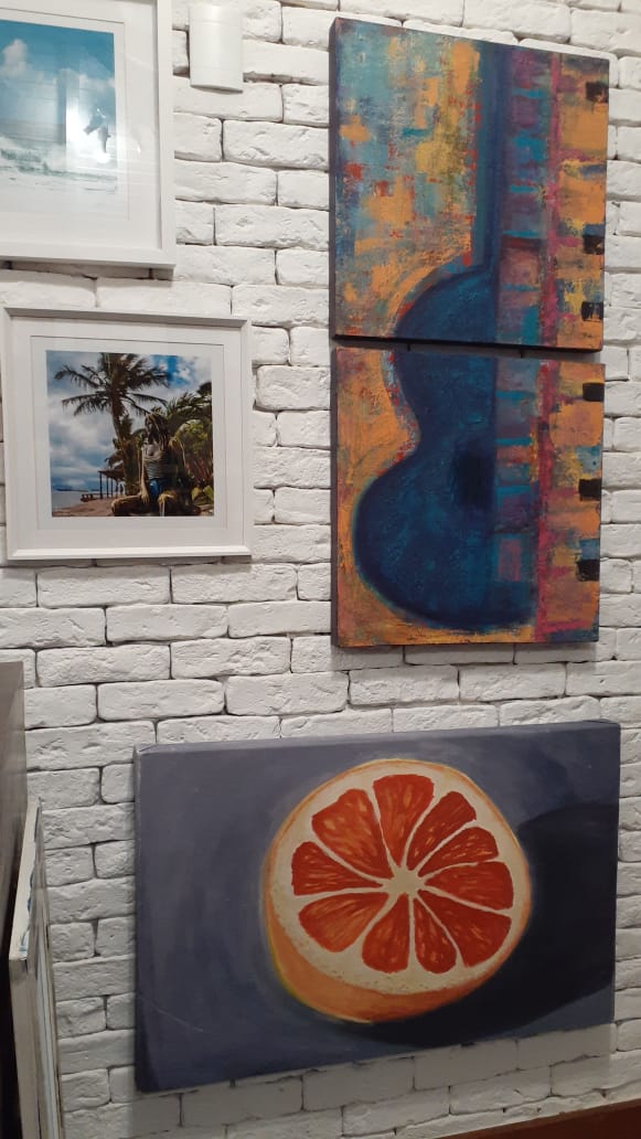 Angela Lemos Pintura Abstrata Galeria 27 Buzios
