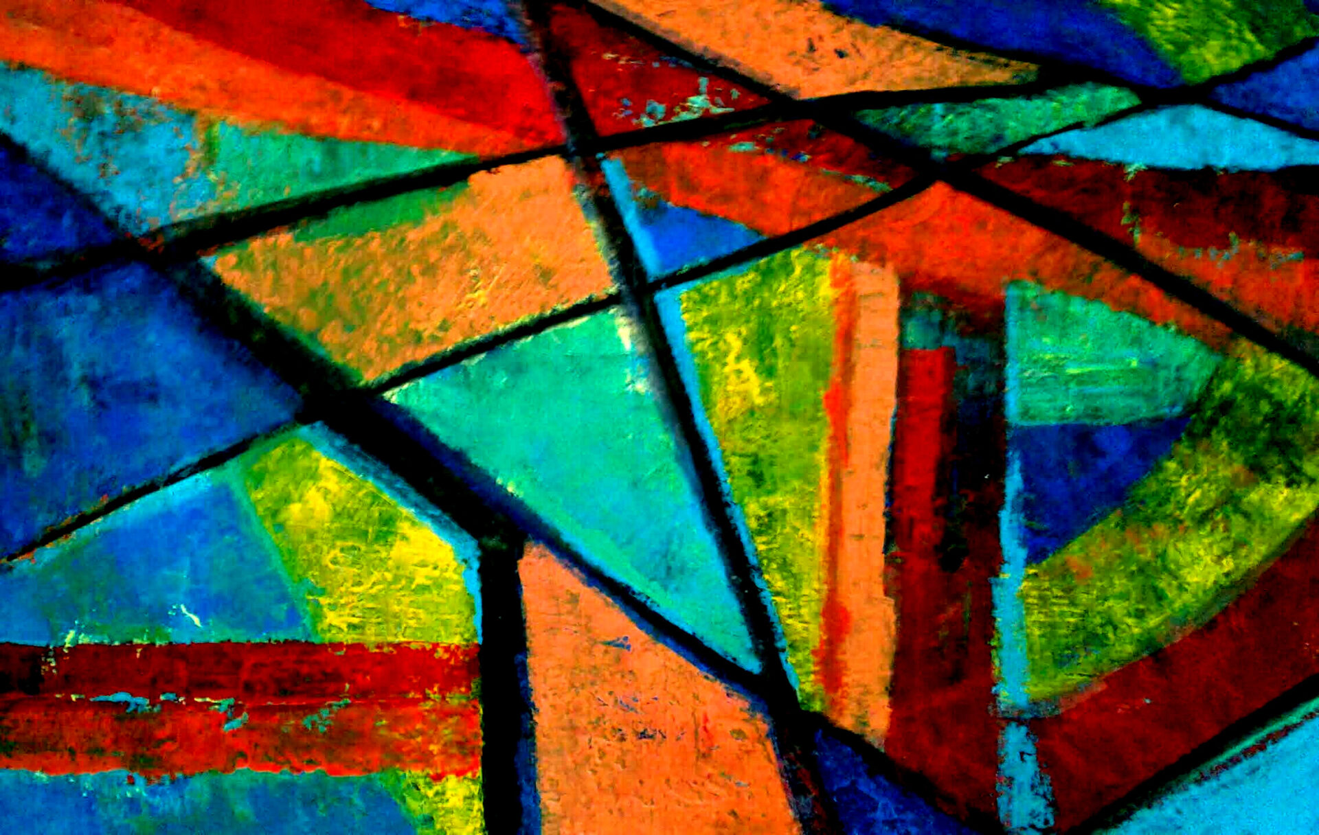 Pintura abstrata Geometricos espontaneos 1 Angela Lemos arte visual